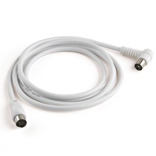 MELICONI 497101BA CAVO ANTENNA TV SLIM COASSIALE 9.5 MM MASCHIO/FEMMINA 2 MT COLORE BIANCO